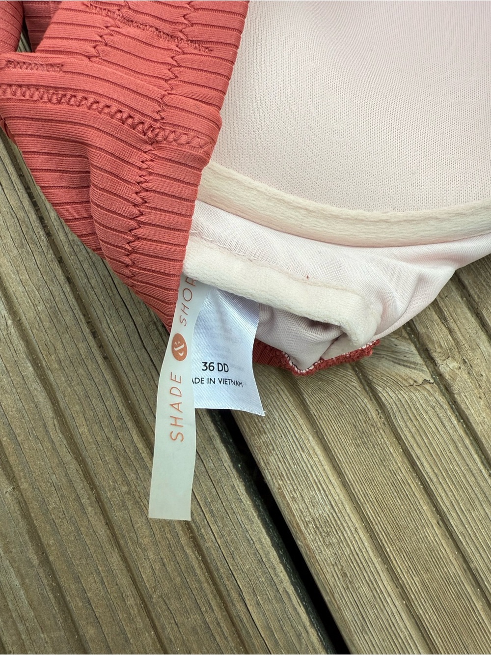 Shade & Shore Ribbed Button-Front Bikini Top - Picture 3 of 3